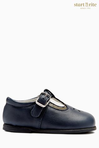 Navy Start-Rite First Walking Leather Atlantic Bubble Shoe